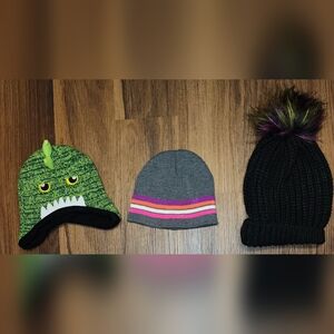 Family Pk of 3 Beanies, All in Excellent Like New Condition